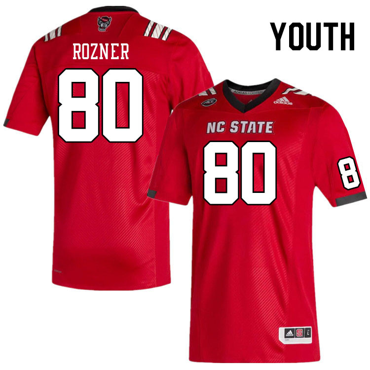 Youth #80 Bradley Rozner NC State Wolfpack College Football Jerseys Stitched Sale-Red